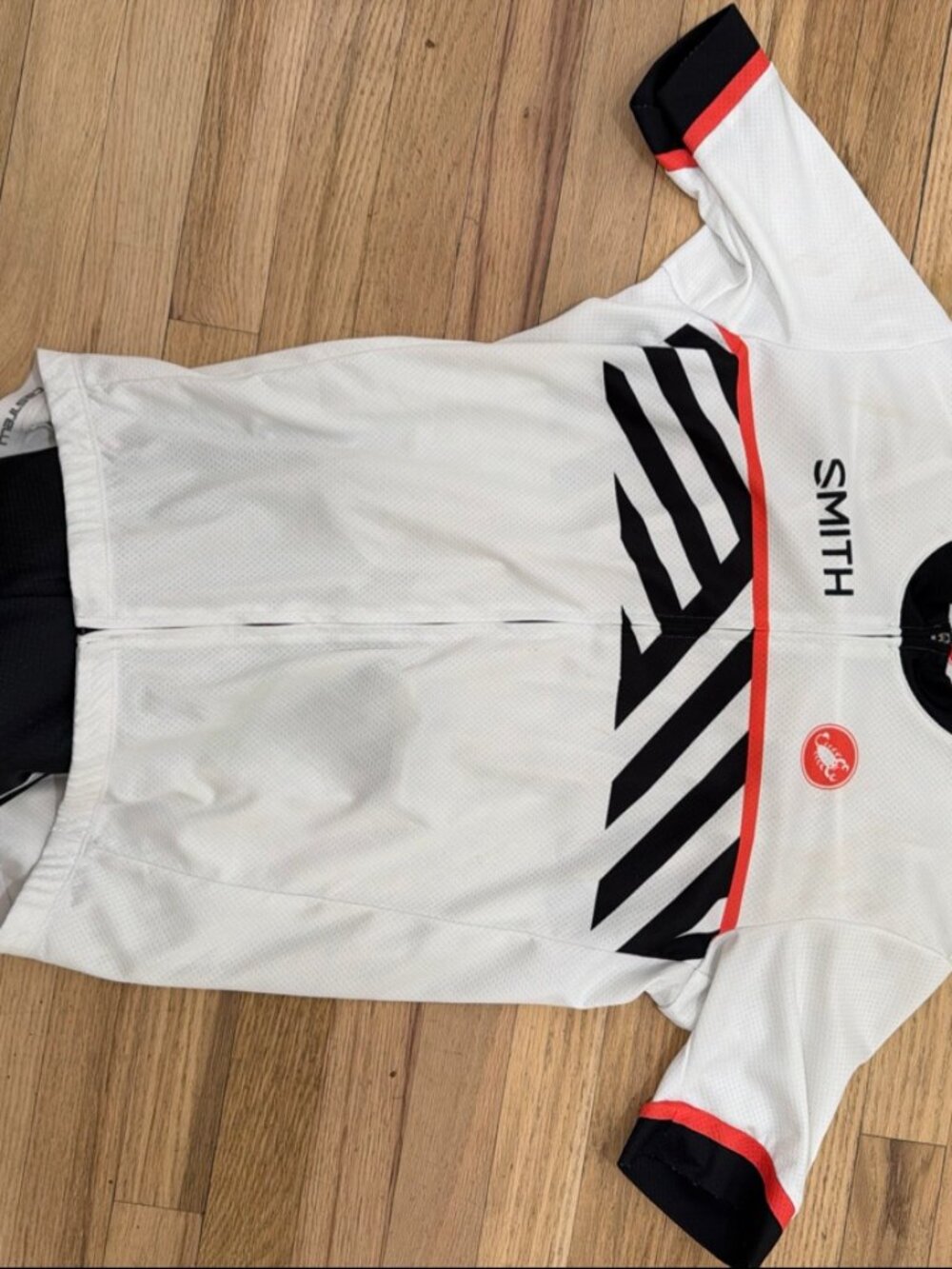 Castelli x Smith Mens Cycling Kit Jersey Bib Shorts Large White Black